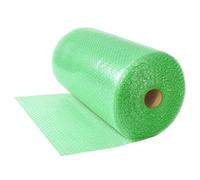 Triplast Rotolo di pluriball biodegradabile verde, 400 mm x 50 m, lunga lunghezza, piccola imbottitura a bolle per trasloco, imballaggio e stoccaggio