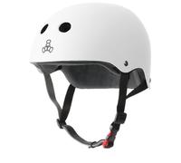 Triple 8 The Certified Sweatsaver Skateboarding Casco, Gomma Bianca, S/M