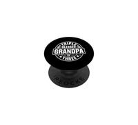 Triple Blessed Grandpa Of Three Nonno orgoglioso - PopSockets PopGrip Adesivo