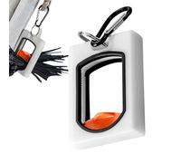 Triple Cable Organizer - Wire Clip Rack for Sorting | ABS with Glow Strip, Compact Cord Holder, Desk Mounting Bracket, Indoor Outdoor Use, Home Office Setup, Night Visibility Aid