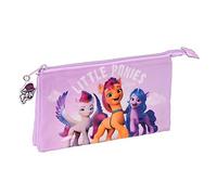 Triple Carry-All My Little Pony Lilac (22 X 12 X 3 Cm) NUOVO