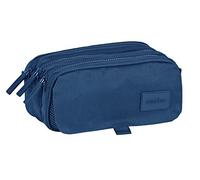 Triple Carry-All Safta 21,5 X 10 X 8 Cm Navy Blue NUOVO