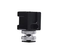 Triple Cold Shoe Mount | Alloy Camera Shoe Adapter for Microphone / Monitor / Illumination Source | Multi - Interface Bracket with Security Lock | 58g Weight - Efficient Video