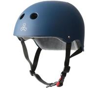 Triple Eight Certified Sweatsaver Casco Skateboard (Navy Mat) taglia L-XL