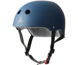 Triple Eight Certified Sweatsaver Casco Skateboard (Navy Mat) taglia L-XL