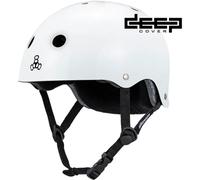 Triple Eight Deep Cover Casco (White Glossy) taglia S-M