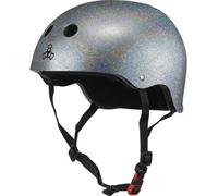 Triple Eight Glitter Sweatsaver Skate Casco (Argento) taglia XL-XXL