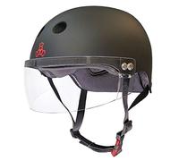 Triple Eight Il casco antisudore certificato con visiera per Roller Derby, Skateboard e BMX, X-Small/Small