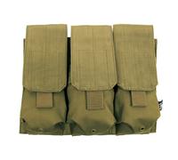 Triple Fucile Mag Sacchetto Molle Modulare Airsoft Esercito Coyote Tan