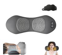 Triple Fusion Back Massager, My Soothe Lab 3 in 1 Neck Shoulder Back Massager with Traction, for Neck, Shoulder, Backs (Gray)