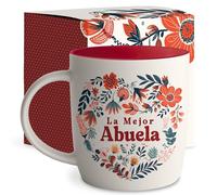 Triple Gifffted La Mejor Abuela Tazza da caffè in spagnolo, Latino Best Grandma in the World, regalo Dia de las Madres, festa della mamma, Navidad, compleanno e Natale, Taza Abuelos, V2, 370 ml