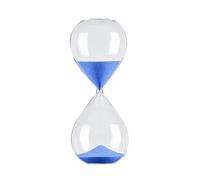 Triple-Interval Hourglass Timer Set - 60, 30, 5 minuti Sand Clock for & Time Management, Decorative Glass Desk Ornament for Home Office (Blue, 30 min)