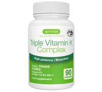 Triple K Complex 2700 mcg All Trans Vitamina K2 MK 7 200µg & MK 4 1000µg