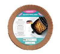 TRIPLE K&S Airfryer - Carta da forno per friggitrice ad aria calda, 100 pezzi, XL, 4 - 6,5 l, rotonda, per friggitrice ad aria calda, 100 pezzi, rotonda, 20 cm