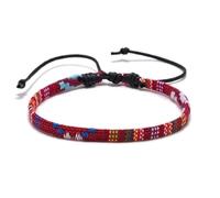 TRIPLE K&S Bracciale da surfista uomo e donna • 100% impermeabile e realizzato a mano • Bracciale in tessuto boho • gioielli hippie estate spiaggia, Einstellbar, Corda di cera, Nessuna pietra preziosa