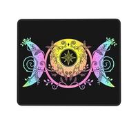 Triple Moon Goddess Wiccan Mouse Pad Morbido Tappetino per Mouse Lavabile Mousepad per Laptop Ufficio Gaming 25X30Cm