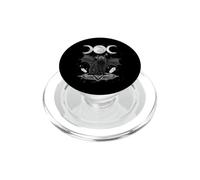 Triple Moon Witch Cat Wicca Wiccan Pagan Symbol Halloween PopSockets PopGrip per MagSafe
