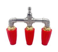 Triple Nozzle Pressure Washer, Rotating Turbina Nozzle, Pressure Washer Accessories, Quick Connector Pressure Washer, Deck Floor Cleaning Nozzle, Car Washing Nozzle for Deck Floor Window Cleaning Car
