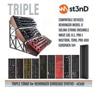 TRIPLE STAND per SYNTH CASE EURORACK BEHRINGER 70HP/80HP