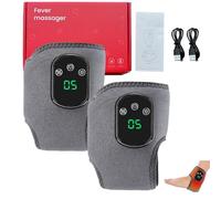 Triple Therapy Foot Massager, Foot Revive Massager, with 3 Vibration Modes and 5 Heat Levels, for Relaxation, for Home/Office/Travel (Gray,2pcs)