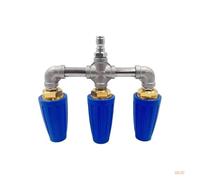 Triple Turbo Nozzle Pressure Washer, Rotating 360° with Ceramic Cores & 1/4in Quick Connect, 4000PSI High Pressure Power Cleaner for Driveway, Patio, Fence