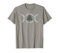 Triplice Luna Ruota di Ecate Wicca Neopaganesimo Stregoneria Maglietta