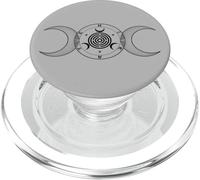 Triplice Luna Ruota di Ecate Wicca Neopaganesimo Stregoneria PopSockets PopGrip per MagSafe