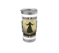 Triplice Luna Simboli Wicca 4 Elementi Stregoneria Strega Bicchiere termico in acciaio inox doppia parete
