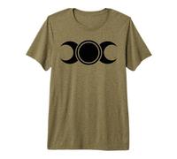 Triplice Luna Simboli Wicca Neopaganesimo Dea Stregoneria Maglietta Premium