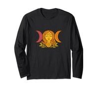 Triplice Luna Simbolo Fasi Moonchild Maglia a Manica