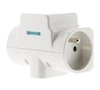 Triplite parafulmine 2 x 16A 2P+T + 1 x 6A 2P - Bianco