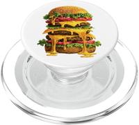Triplo Cheeseburger Divertente Fan Burger PopSockets PopGrip per MagSafe