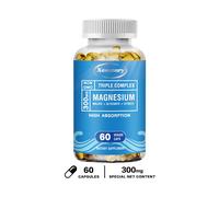 Triplo Complesso Di Magnesio 300mg - Malato Di Magnesio, Glicinato, Citrato