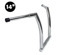 Triplo Cromo 14 " Altezza Scimmia Appendiabiti 1.25 " Manubrio Per Harley Strada