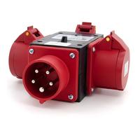 Triplo Distributore/Punzzo Kraftt-T Portatile IP44 32A 5P P003W
