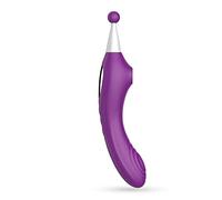 TRIPLO STIMOLATORE INTIMO FEMMINILE VIBRATORE SUCCHIA CLITORIDE IN SILICONE USB