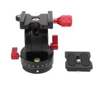 Tripod Ball Head Panoramic Fluid Head, Aluminum Alloy Camera Ball Head with 1/4in Arca Quick Release Plate for 360° Rotation and Precise Pan Tilt Control