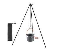 Tripod Cooker For Camping - Regolabile Campfire Cooking Stand With Chain