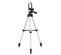 Tripod for Phone- Cell Phone Tripod with 360° Horizontal and 90° Vertical Rotation, Portable 1/4 Inch Screw Multifunction Tripod Stand, Aluminum Alloy Legs with Non-slip Rubber