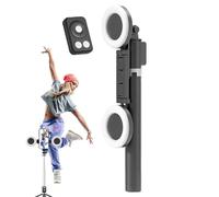 Tripod for Phone with Light - 67-Inch Adjustable Phone Tripod Stand, Portable Cell Phone Holder with Wireless Remote, Recording, Vlogging, Live Streaming, Fits Most Smartphones