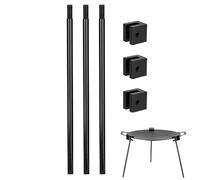 Tripod Grill Da Campeggio - Tripode Di Fossa Per Fuoco All'aperto In Lega Di Alluminio | Supporto Per Fossa Triangolare Esterno Rimovibile | Supporto Per Vaso Multifunzionale | Grill Di Cottura Stacca