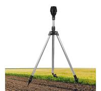 Tripod Sprinkler, 360 Degree Irrigation Sprayer, Adjustable Height, Rotating Coverage, Rust-Resistant Metal Build, Watering System for Garden Lawn Pathway Yard, Foldable Tripod Stand