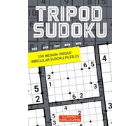 Tripod Sudoku: 250 Medium Unique Irregular Sudoku Puzzles