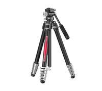 Tripod, Treppiede da viaggio in fibra di carbonio VideoGo TT09 con ciotola di livellamento integrata panoramica a 360° Arca/Claw/F38 a sgancio rapido for DSLR,for cameras(Arca-Swiss System)