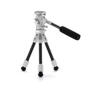 Tripod, TT-VT03-FB Testa fluida video da tavolo con gambe for treppiede portatile in fibra di carbonio a 1 stadio, carico massimo (3 kg),for cameras(Snow White)