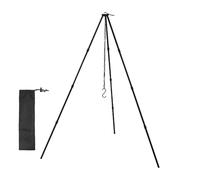Tripode Cooking - BBQ Tripod | Tripode di cucina a campeggio | Cucina a fuoco pieghevole Cooking catena di appeni regolabile di lega di alluminio leggera facile da trasportare meglio per il campeggio