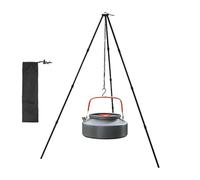 Tripode Cooking - BBQ Tripod | Tripode di cucina a campeggio | Cucina a fuoco pieghevole Cooking catena di appeni regolabile di lega di alluminio leggera facile da trasportare meglio per il campeggio