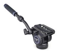 Trípode de cámara profesional Innorel F60, cabezal fluido panorámico con tornillos de 1/4 y 3/8 pulgadas, placa deslizante para cámaras DSLR, videocámaras, monopié, carga máxima de 22 lb / 10 kg