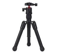 Tripode Desktop Pieghevole in Lega di Alluminio 23××8 cm con Rotazione 360° per Fotocamera e Telefono