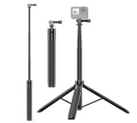 Tripode di Selfie Stick per Go Pro Eroe 10 9 8 7, Supporto per Treppiede Estendibile da 54 Pollici, con Vite da 1/4 di Pollice, per L'azione di e One R e More